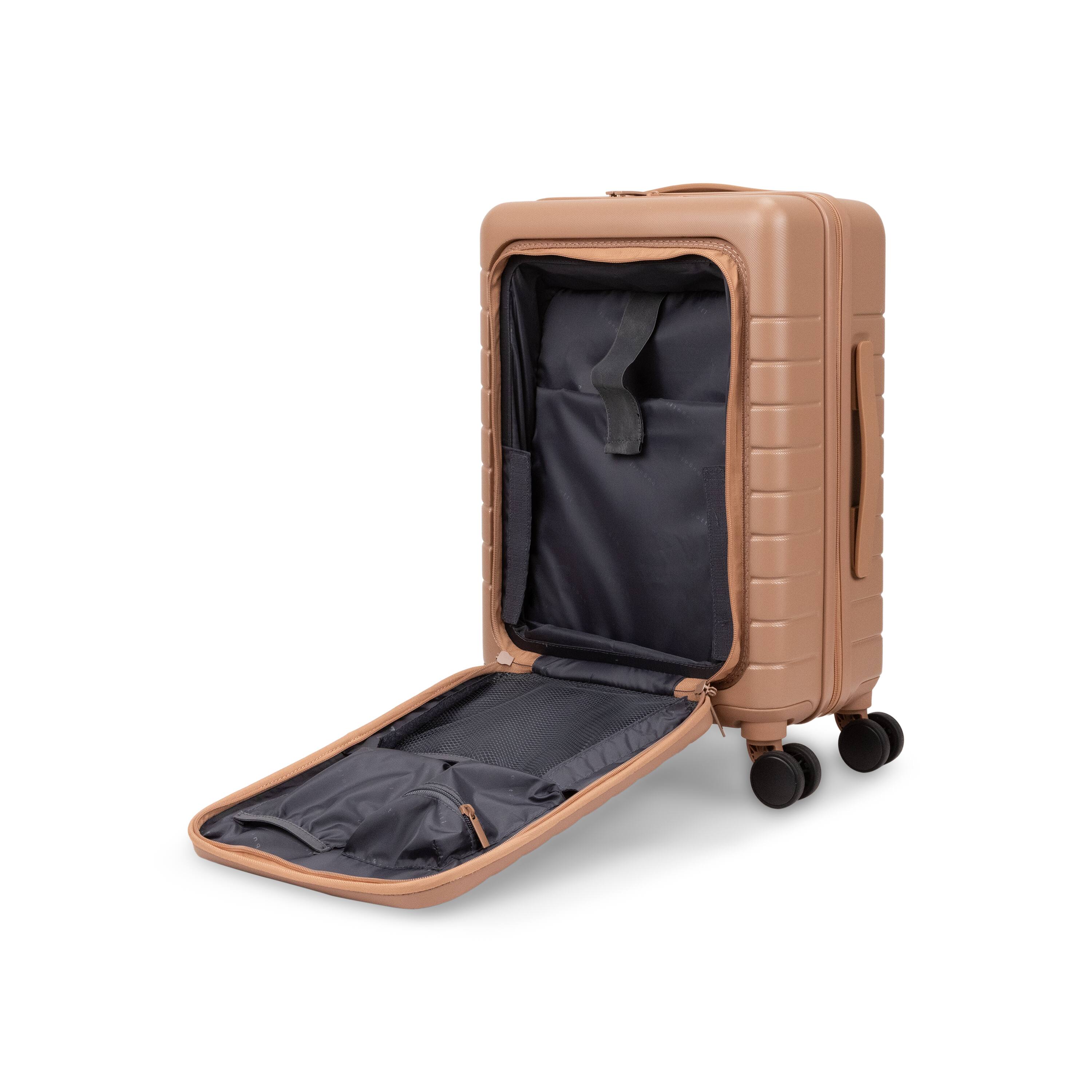 Alt View 1. Bugatti - Bugatti Munich Pro 3 Piece Hardside Luggage Set - MOCHA.