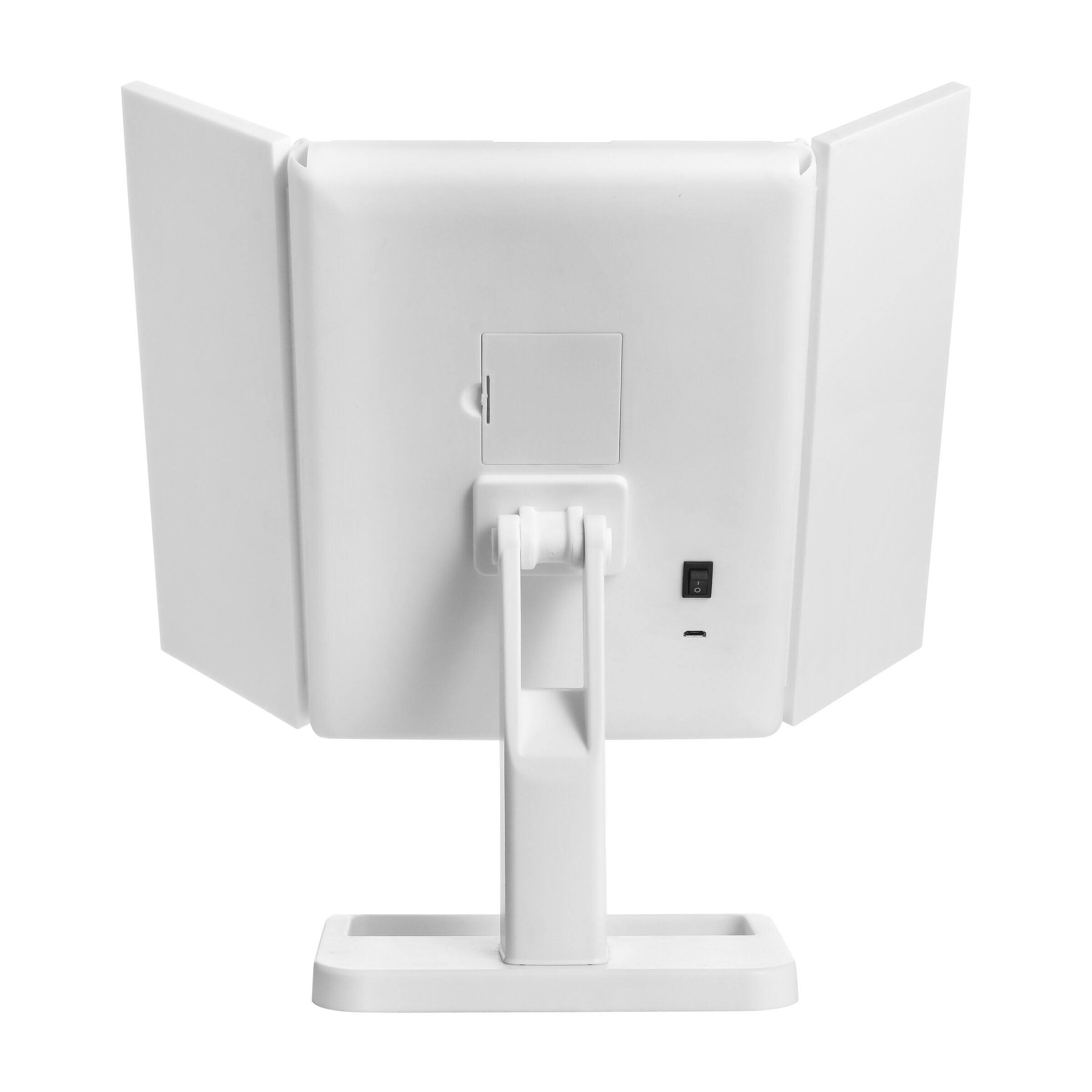 Alt View 3. Pacoar Cade - Tri Fold Mirror Magnifications And Lights Lighted Makeup Touch Control Mirror Mirror Makeup - Rose Gold.