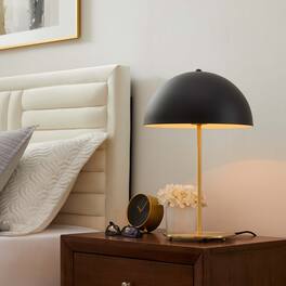 Ideal Metal Table Lamp by Modway - Black Satin Brass