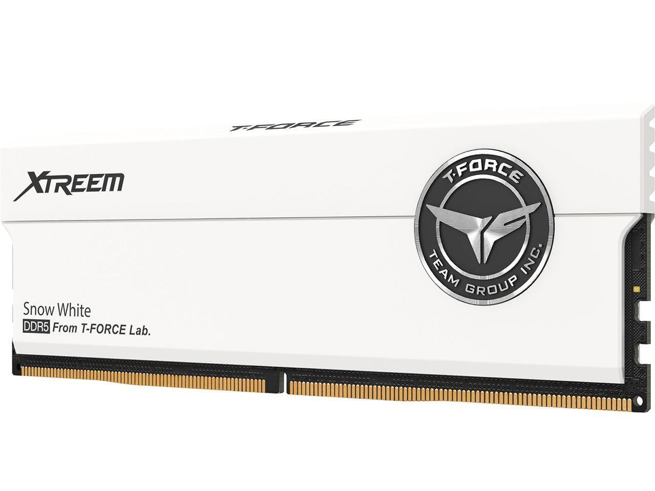 XTREEM Snow White DDR5 From T-FORCE Lab.  
T-FORCE TEAM INC.  
TEAM GROUP INC.