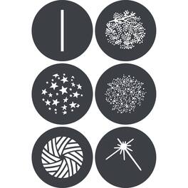 Godox - GP-GS3 Gobo Set for MG1200Bi Spotlight Mount (6-Pack)