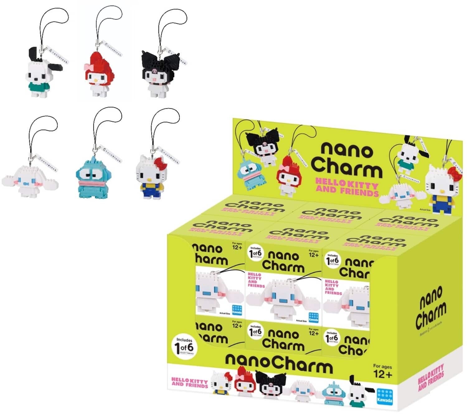 PopMarket Nanoblock Sanrio nanoCharm Hello Kitty and Friends (Box