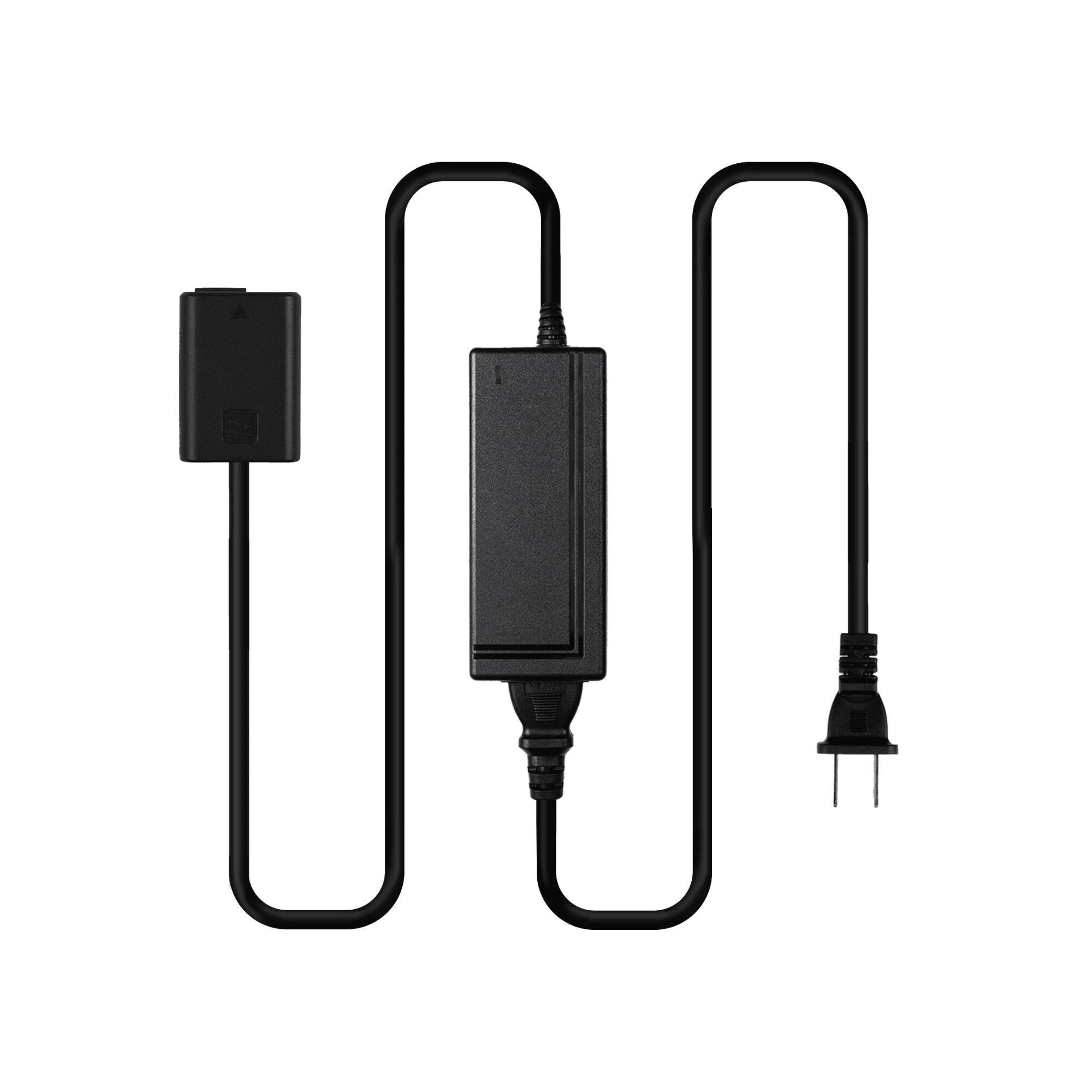Front. IndiPRO - Indipro A/C Power Supply with Sony NP-FW50 Dummy Battery (8 ft).