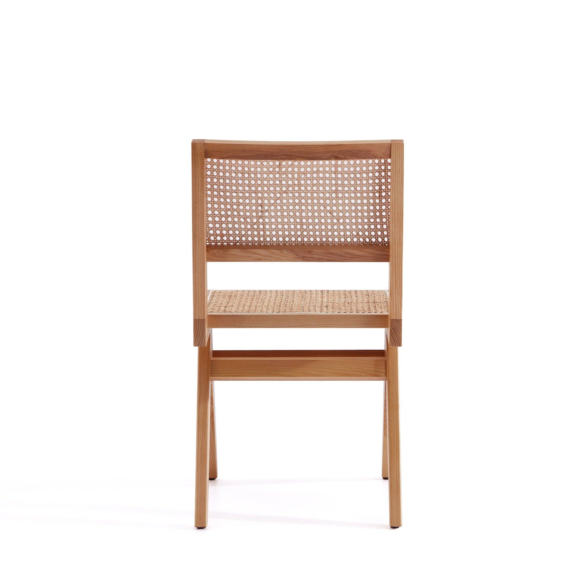 Alt View 3. Manhattan Comfort - Hamlet Industry Chic Wood Dining Chair - Set of 2 - Natural.