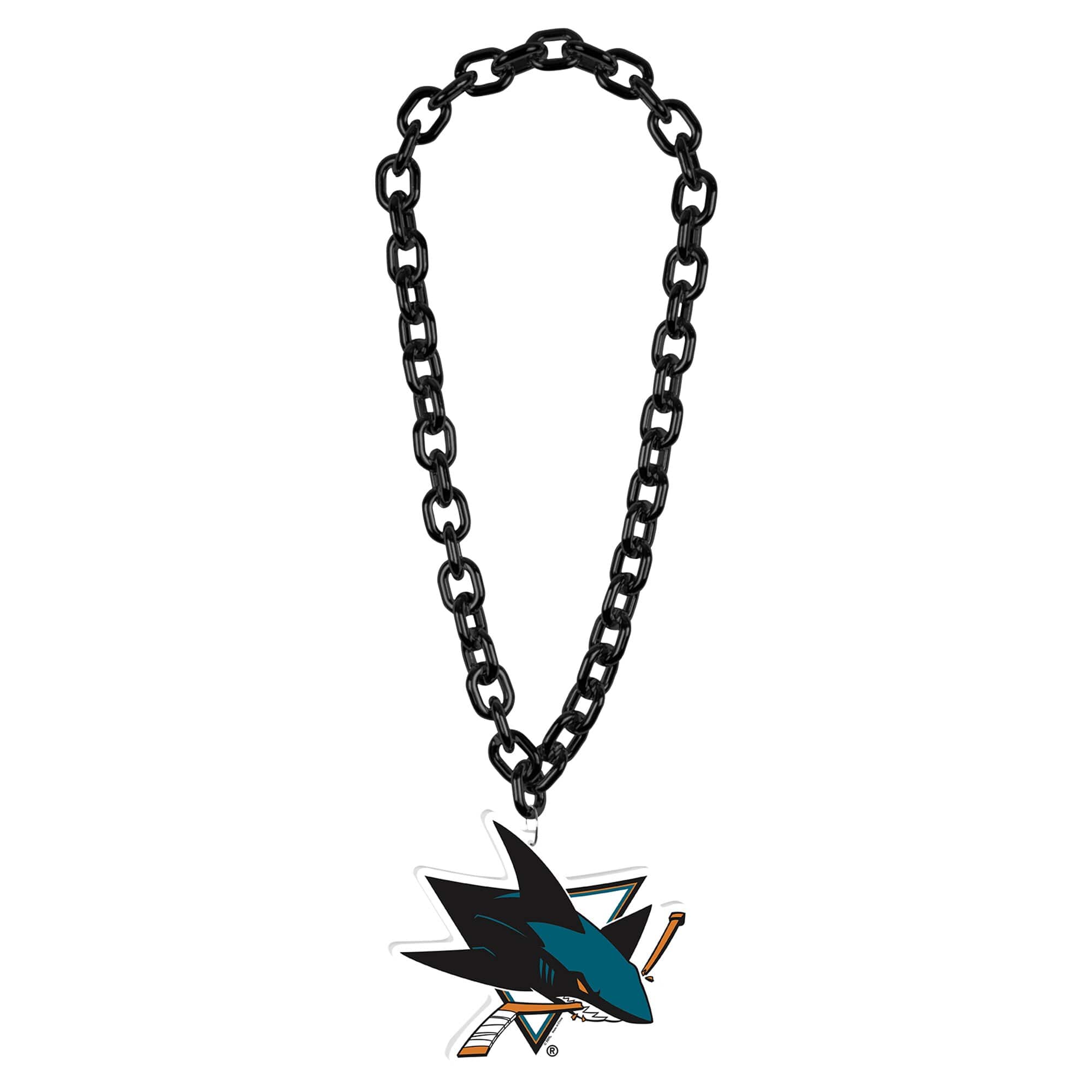 WinCraft - San Jose Sharks Big Chain Logo Necklace - Multicolor