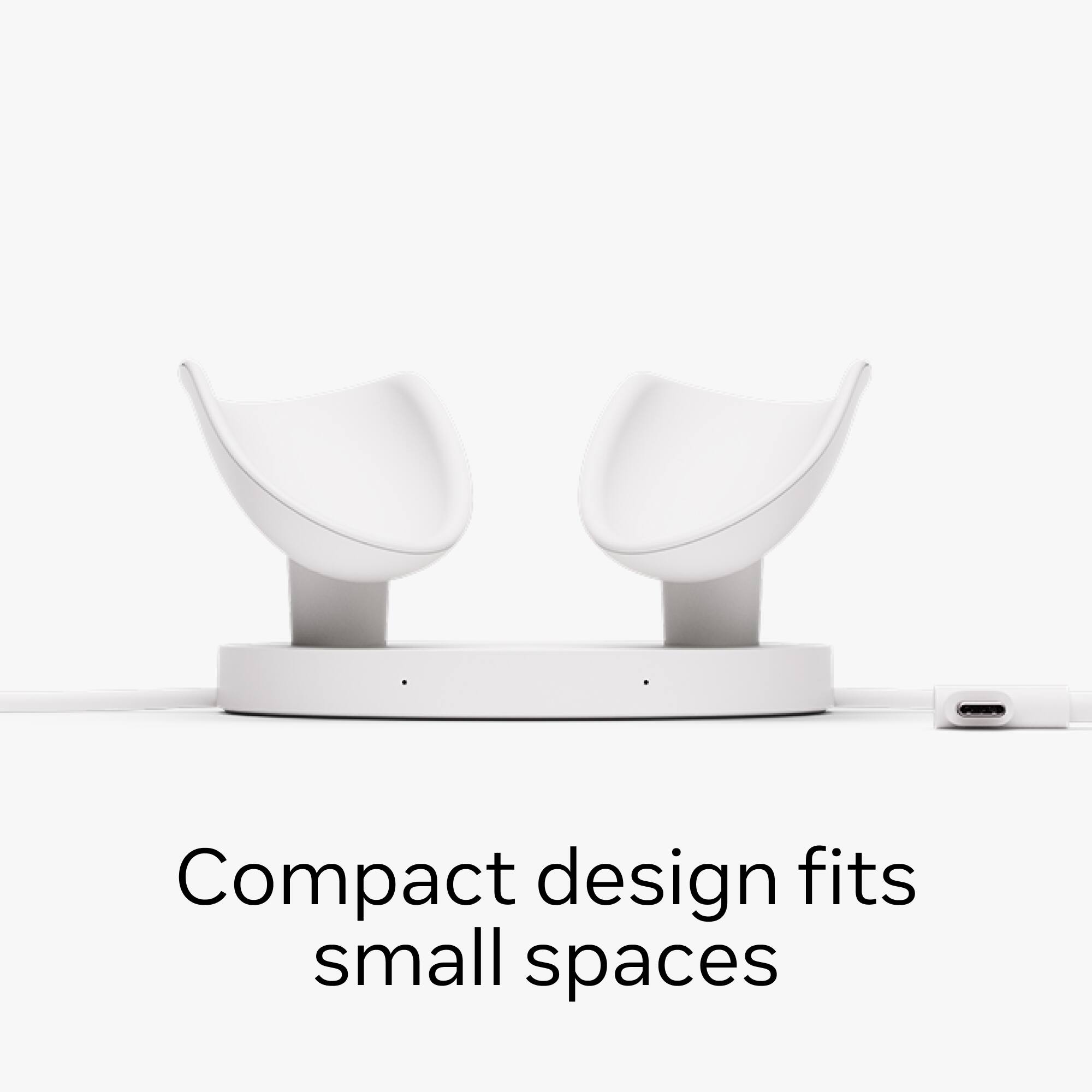 Compact design fits small spaces.