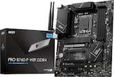 MSI - PRO B760-P WIFI DDR4 (Socket 1700) USB 3.2 Intel Motherboard - Black