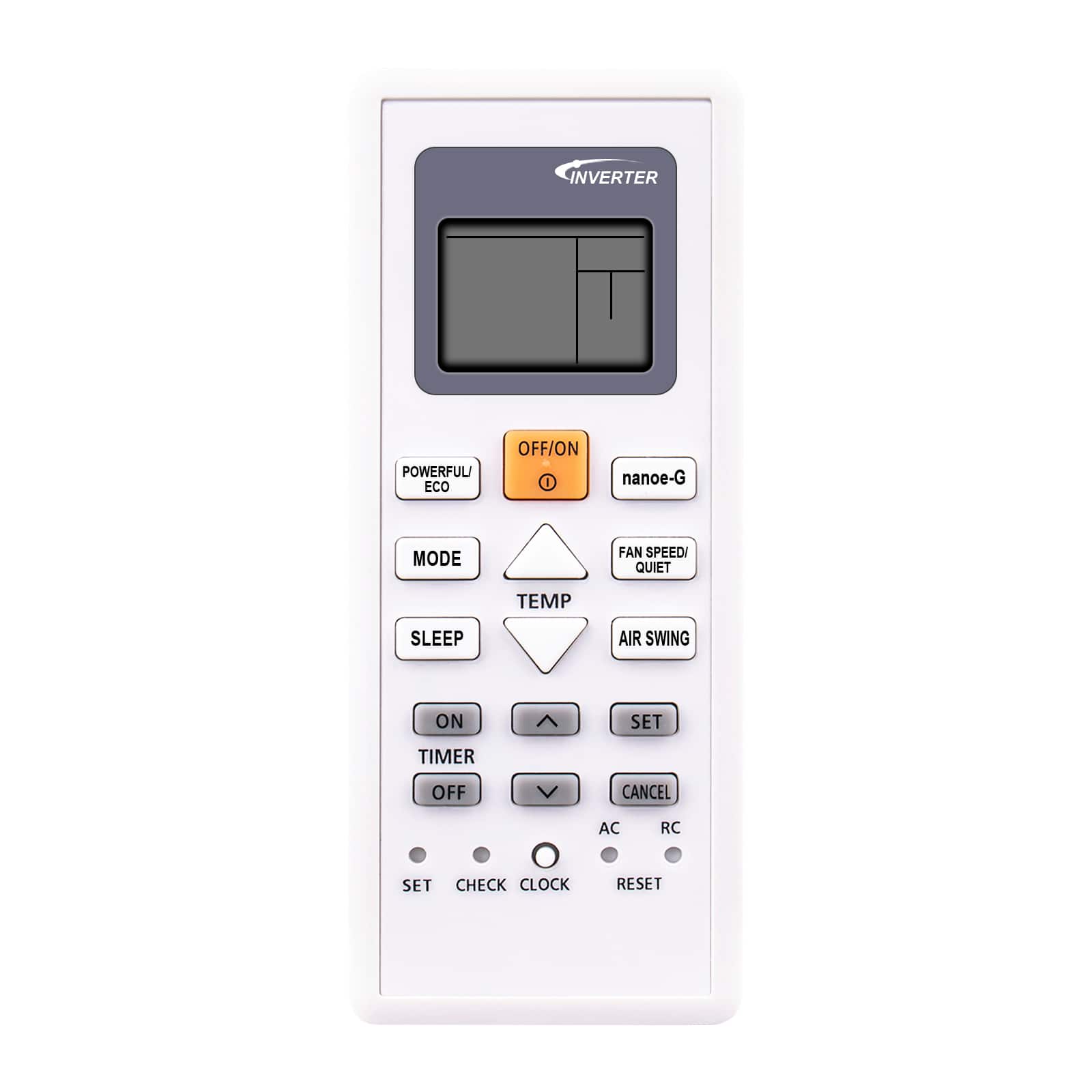 ZdalaMit - Replacement Remote fit for Panasonic Air Conditioner AC A/C Nanoe-G PU9VKH-8 - White