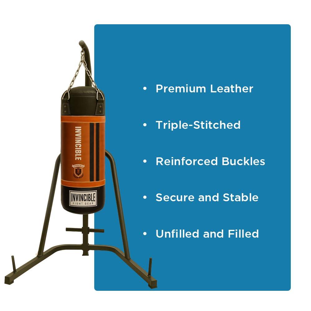 Premium Leather  
Triple-Stitched  
Reinforced Buckles  
Secure and Stable  
Unfilled and Filled