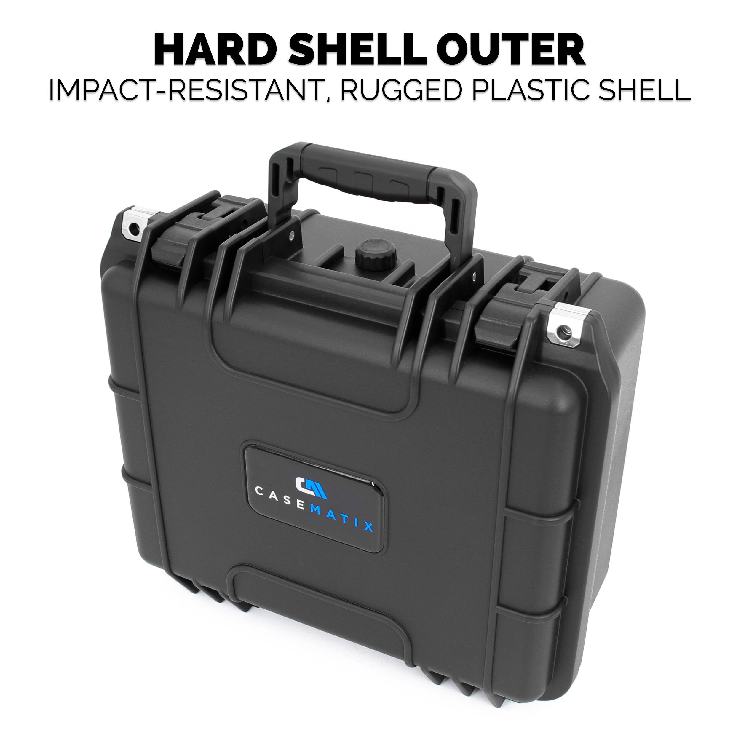 HARD SHELL OUTER  
IMPACT-RESISTANT, RUGGED PLASTIC SHELL