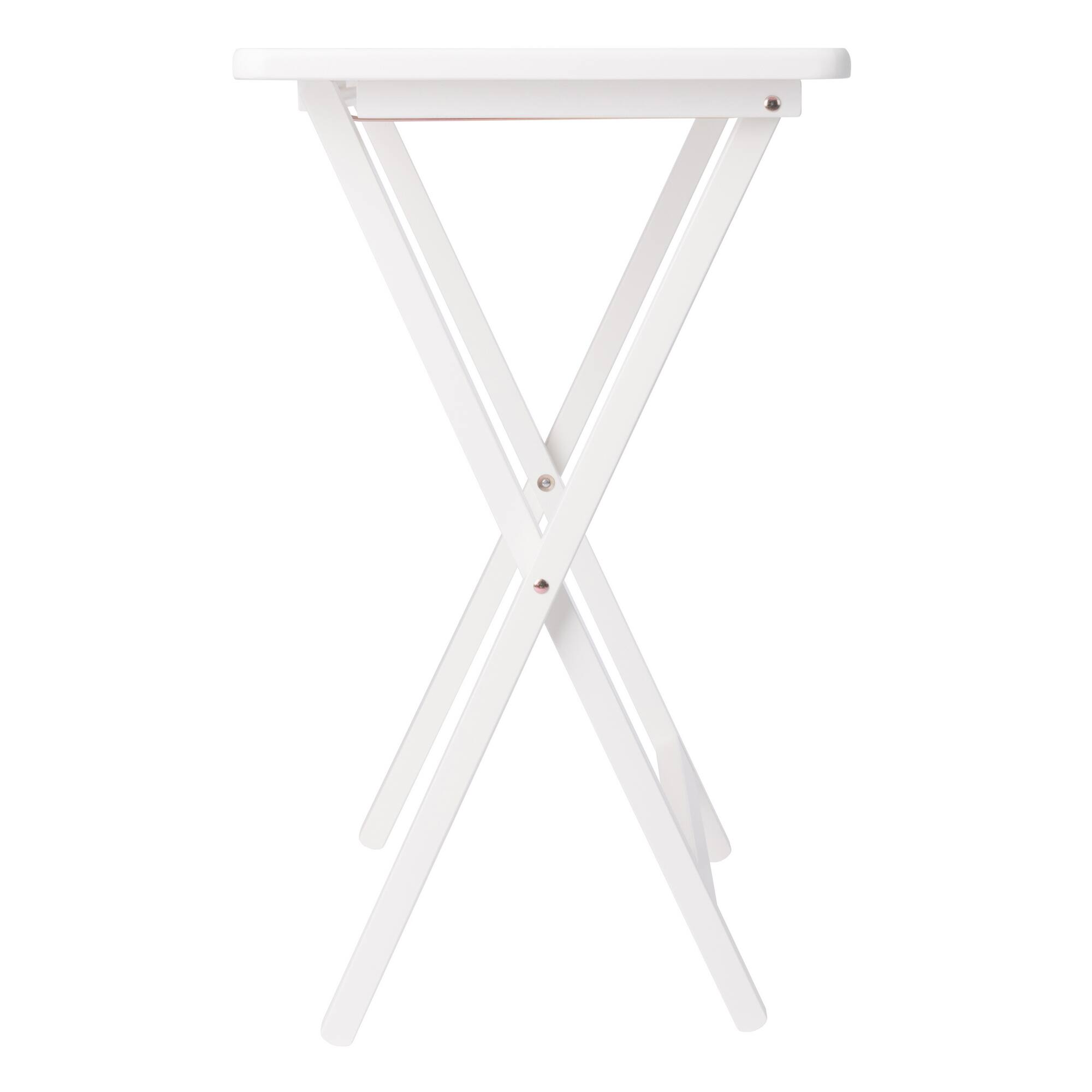 Alt View 8. Winsome Wood - Alex 5-Pc Snack Table Set - White.