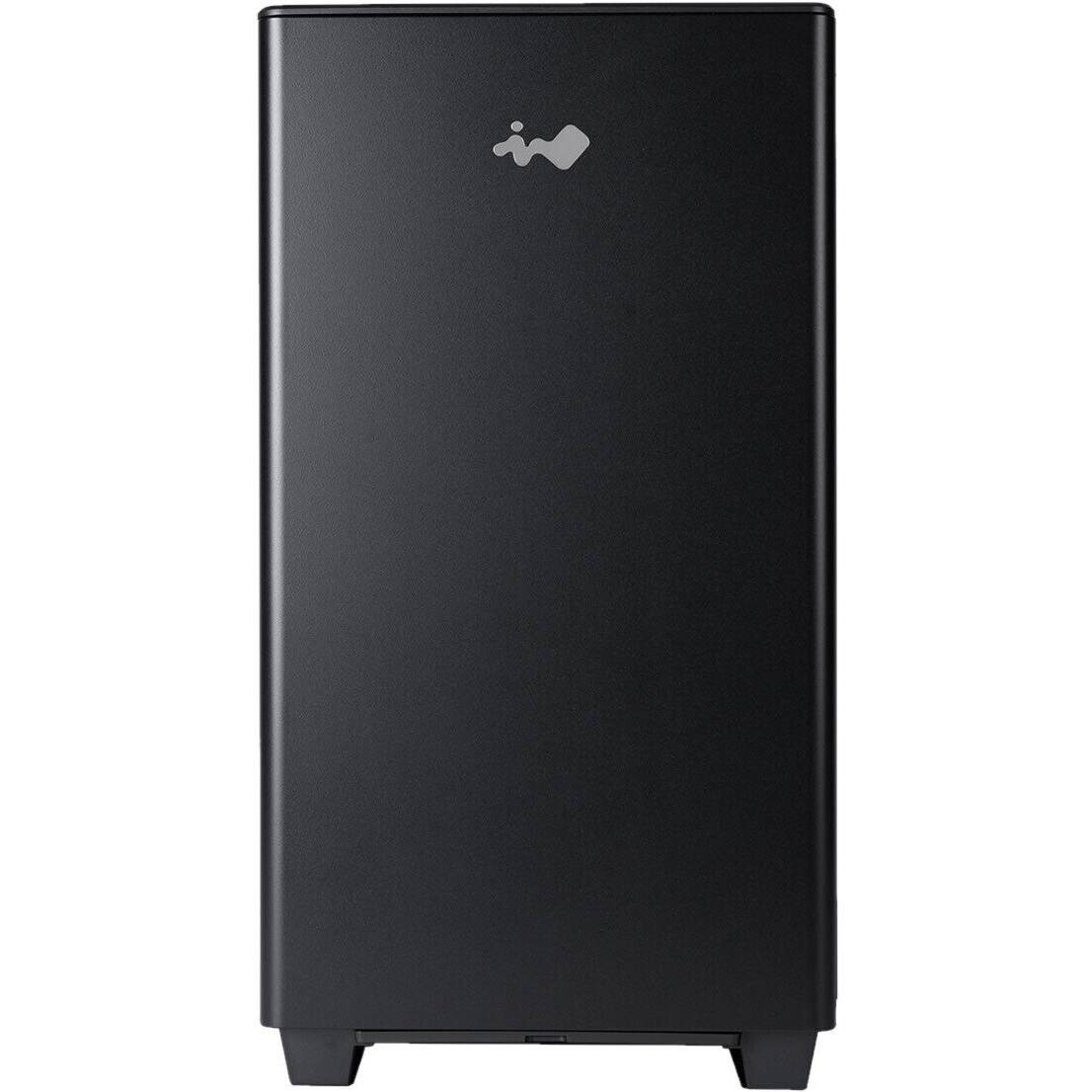 Alt View 7. In Win - In Win IW-CS-A5BLK-1AM120S A5 Computer Case - Mid-tower - Black - Tempered Glass, Aluminium, Acrylonitrile Butadiene - Black.