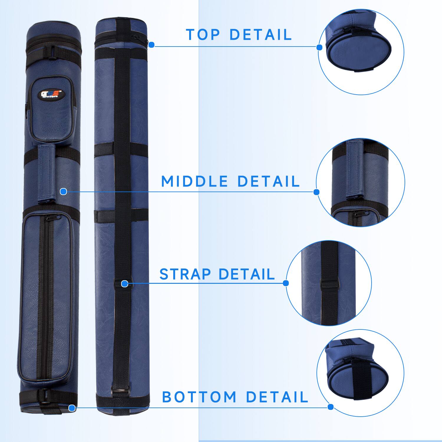 TOP DETAIL, MIDDLE DETAIL, STRAP DETAIL, BOTTOM DETAIL