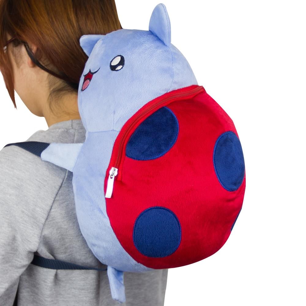 Alt View 1. Mighty Fine - Catbug Hug Me Plush 16" Backpack - Blue.