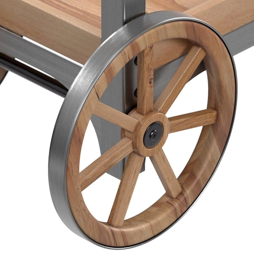 Alt View 4. Northbeam - The Entertainer Bar Serving Cart - Brown.