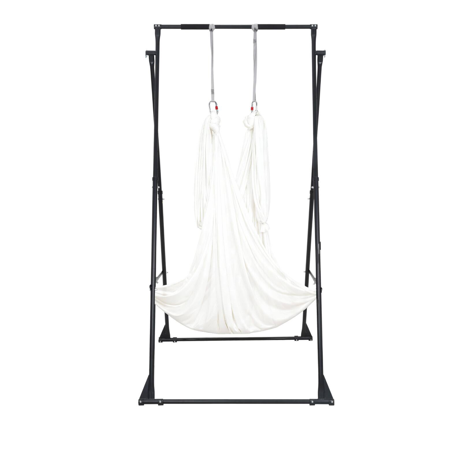 Alt View 5. VEVOR - Yoga Stand Frame, Max 440.9 lbs Load Swing Stand, Triangular Structure Aerial Rig, Aerial Silk Stands with EVA Foam - Black.