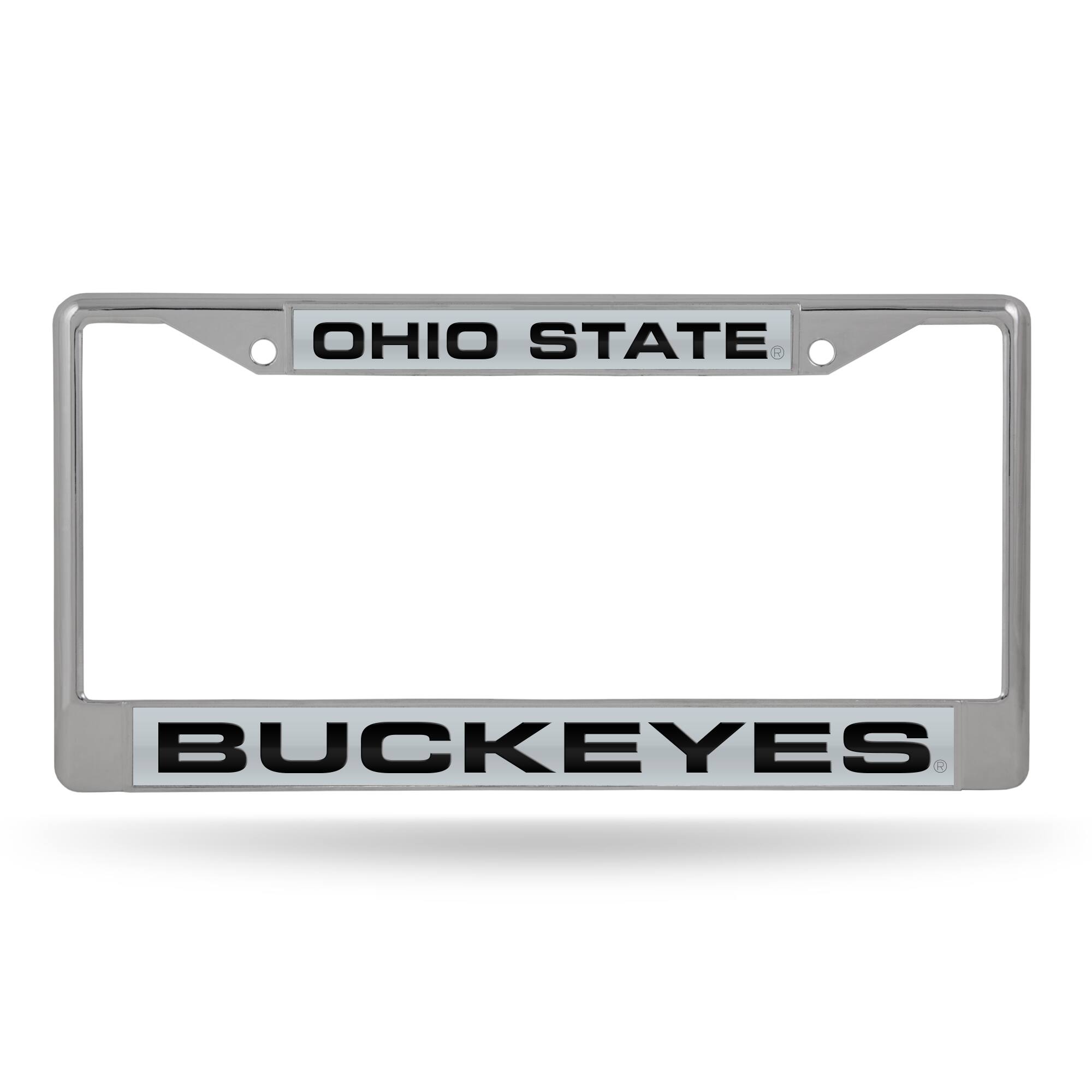 Ohio State Buckeyes Chrome Metal Laser Cut License Plate Frame