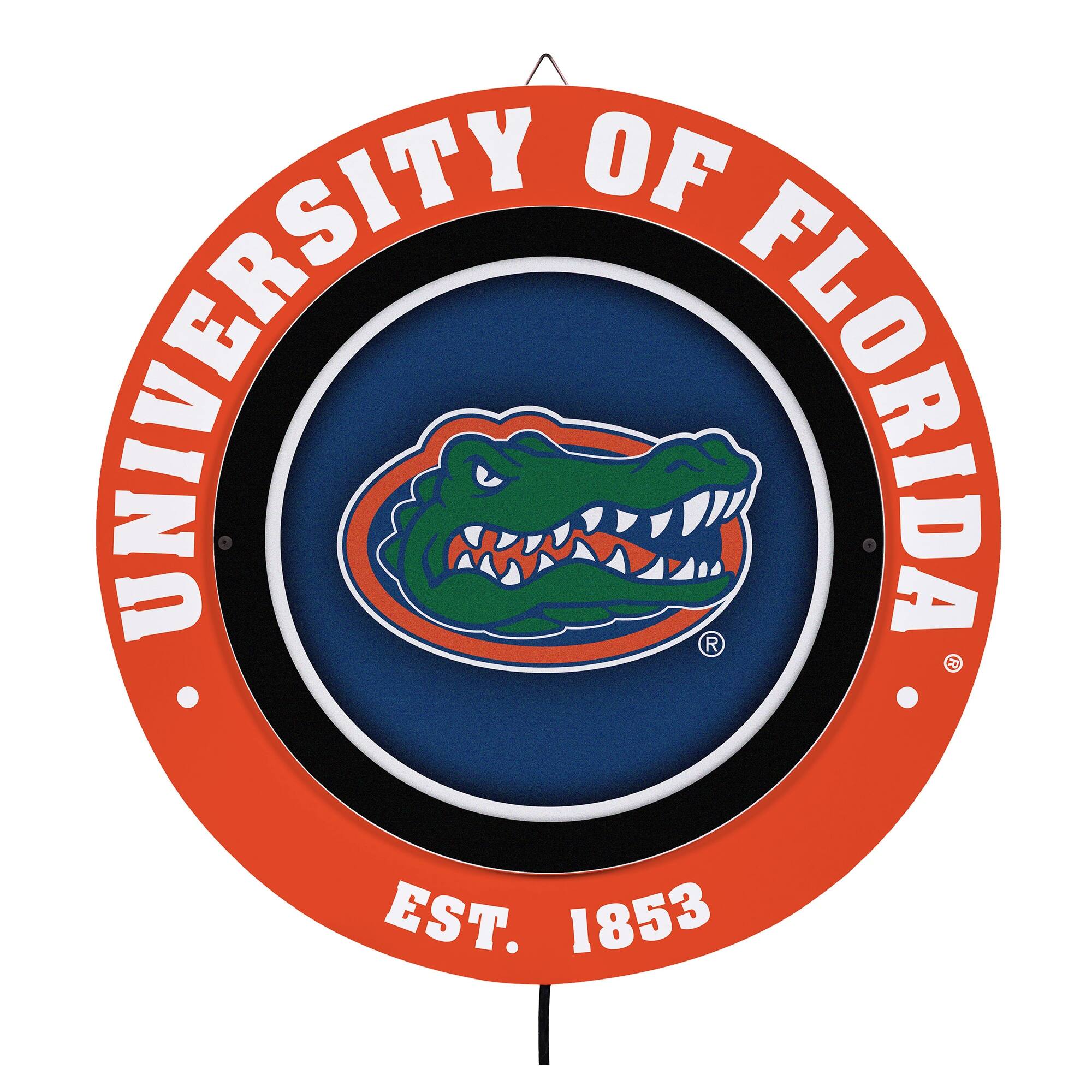 Florida Gators 15" LED Round Metal Lit Wall Sign