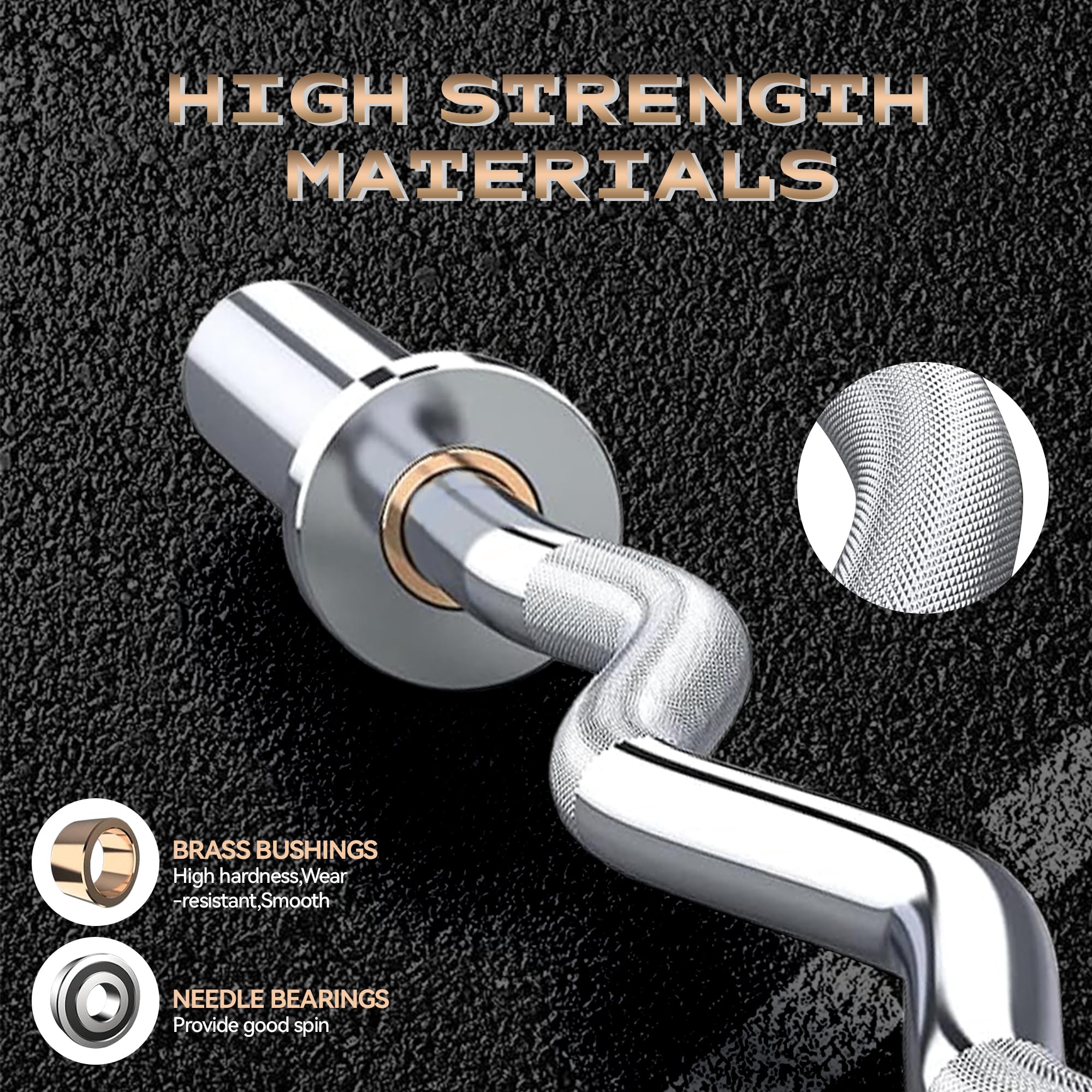 HIGH STRENGTH MATERIALS

BRASS BUSHINGS
High hardness, Wear-resistant, Smooth

NEEDLE BEARINGS
Provide good spin