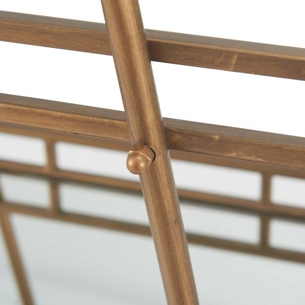 Alt View 3. Adore Decor - Adore Decor Addison Bar Cart, Antique Gold - Antique Gold.
