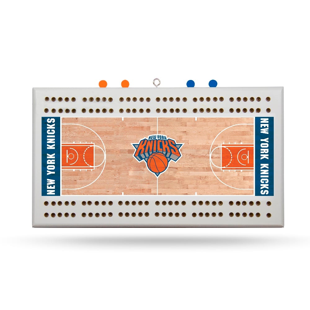 Rico Industries New York Knicks NBA Two Track Wooden Basketball Court  Shaped Cribbage Board Multi CBF81001 - Best Buy, image size:1000x1000