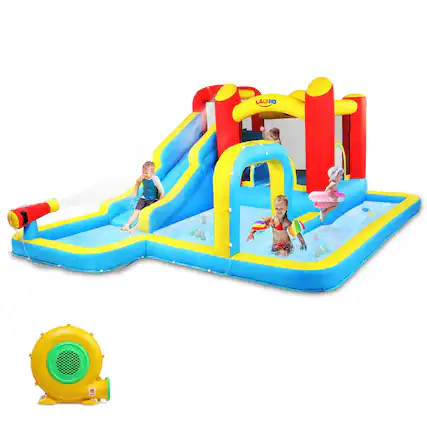 Front. Winado - Inflatable Bounce House Water Slide Pool Kids Jumper Castle with Air Blower.