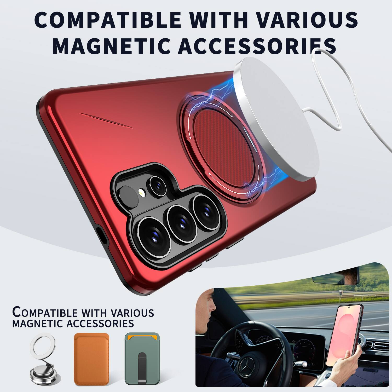 COMPATIBLE WITH VARIOUS MAGNETIC ACCESSORIES