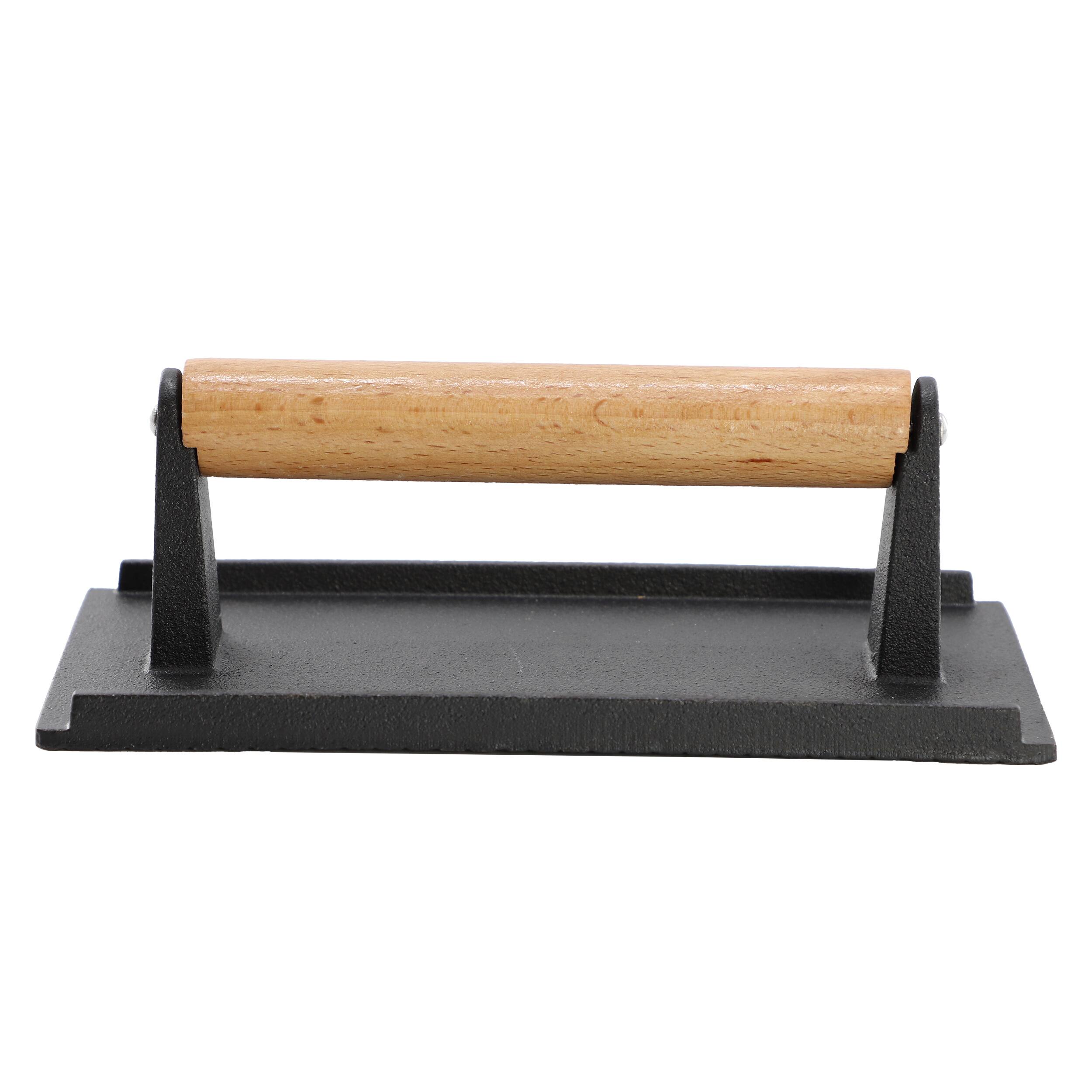 Alt View 1. Mega Chef - MegaChef 8 x 4 Inch Rectangle Heavy Duty Cast Iron Grill Press.