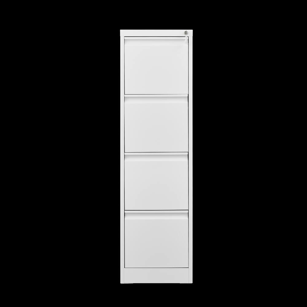 Back. Loheer - Loheer 4 Drawer Vertical File Cabinet with Lock Narrow Steel Storage Cabinet for A4 Legal Letter Files.