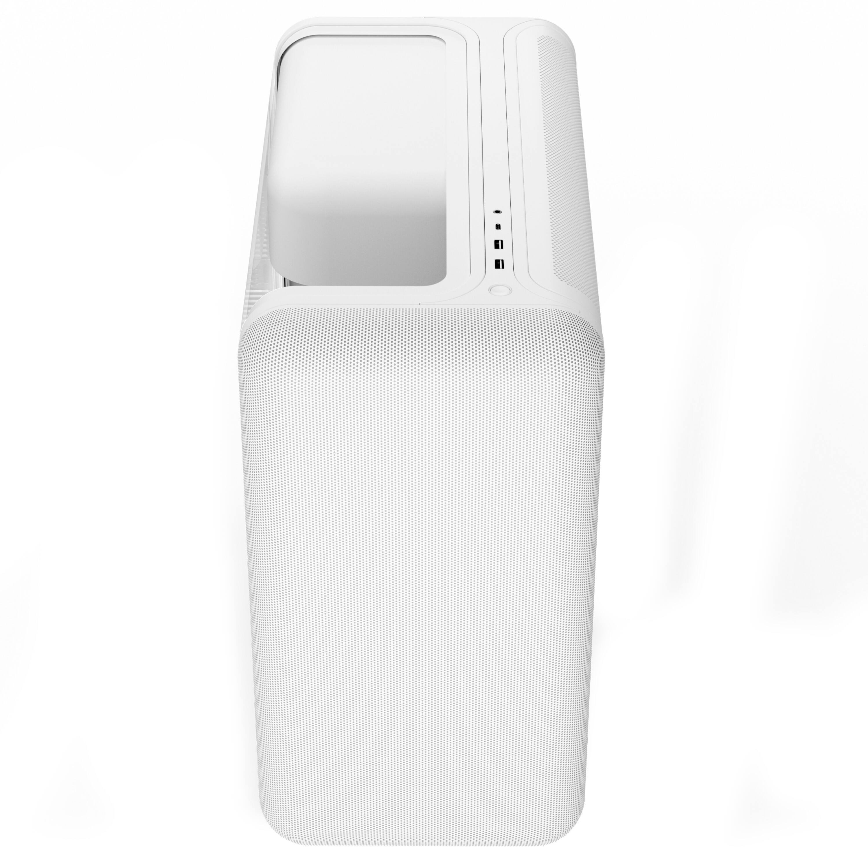 Alt View 2. HYTE - HYTE X50 Modern Performance ATX Mid-Tower PC Gaming Case - Snow White.