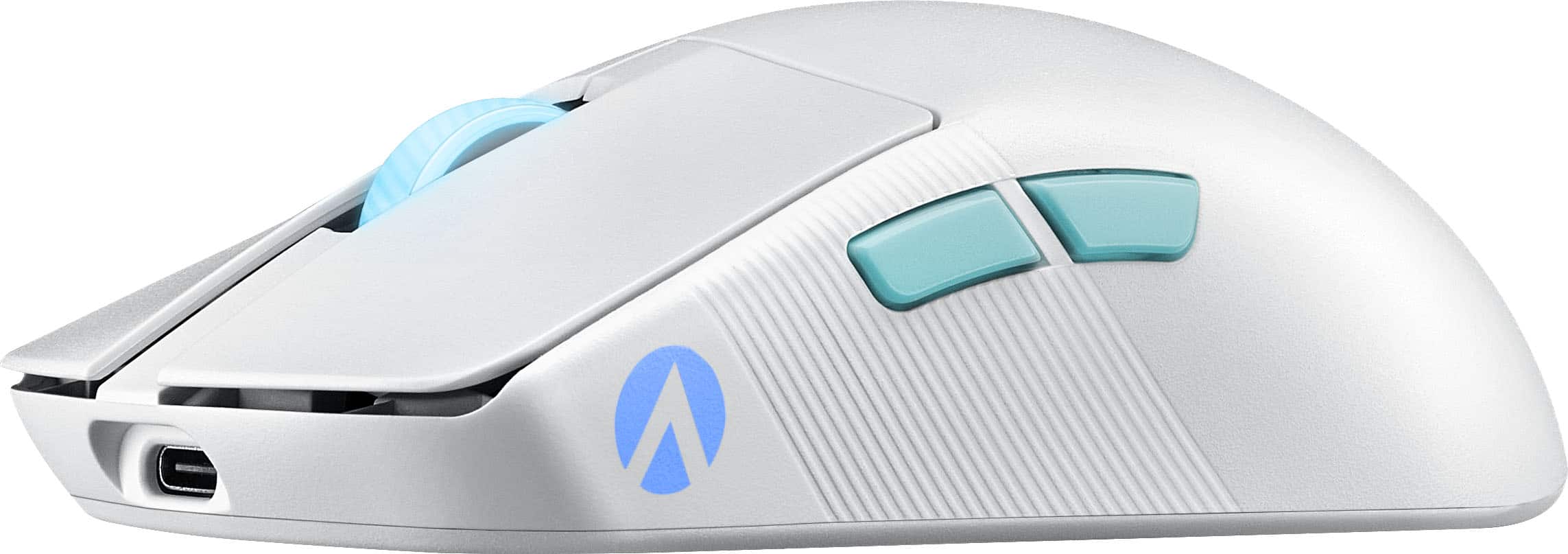 Alt View 12. ASUS - ROG Harpe Ace Aim Lab Edition Ultralight Wireless Optical Gaming Mouse with ROG SpeedNova Wireless Technology - White.