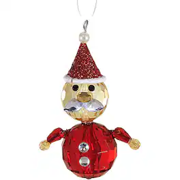 Ganz - Santa Claus Acrylic Christmas Tree Ornament 3 Inch Multicolor - Red