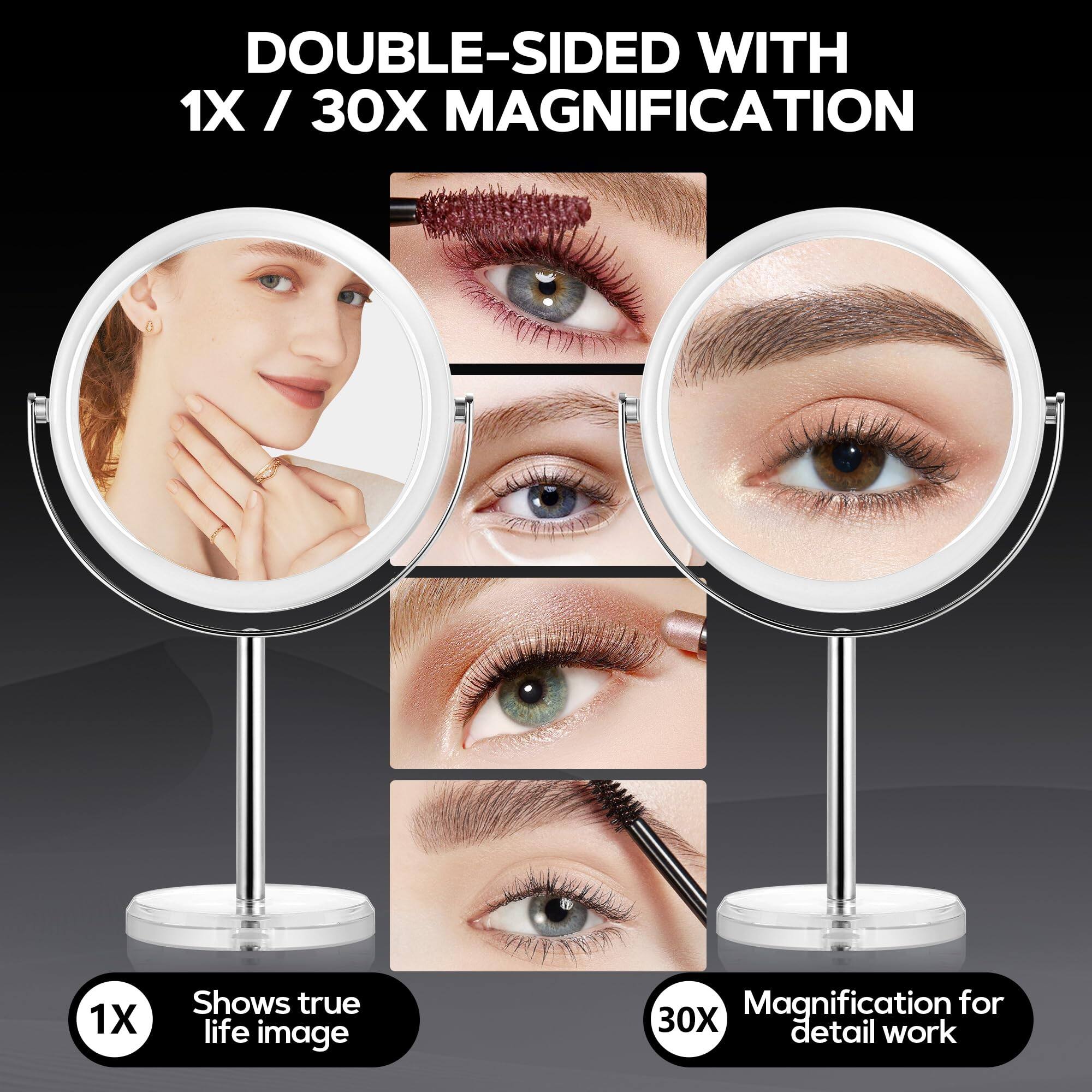 DOUBLE-SIDED WITH 1X / 30X MAGNIFICATION

1X Shows true life image

30X Magnification for detail work