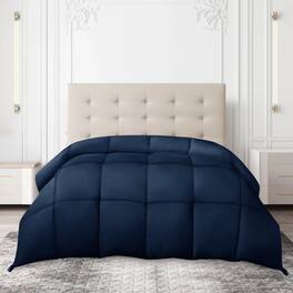 Lux Decor Collection - Down Alternative Comforter – Ultra Soft All Season Duvet Insert with Corner Tabs - Navy Blue