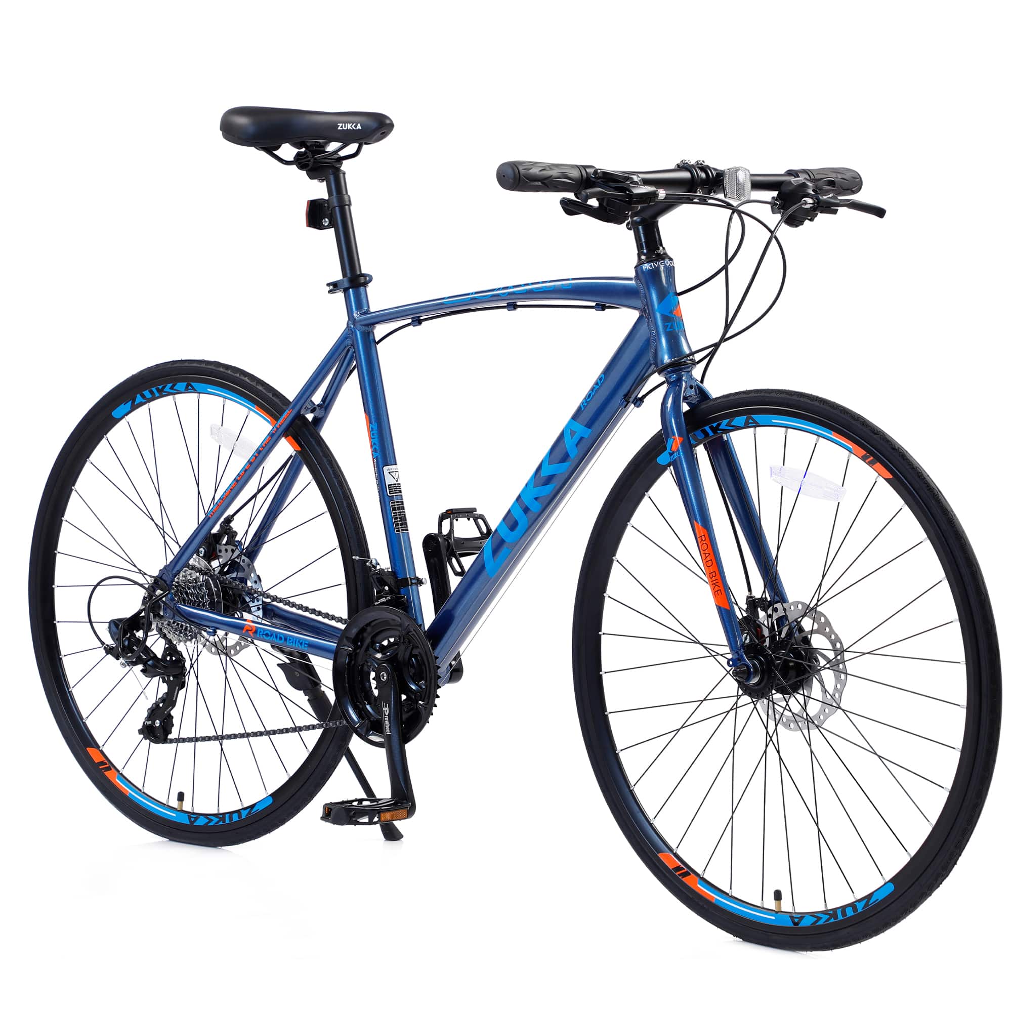 Anysun - 24 Speed Hybrid bike Disc Brake 700C Road Bike For men women's City Bicycle - Blue