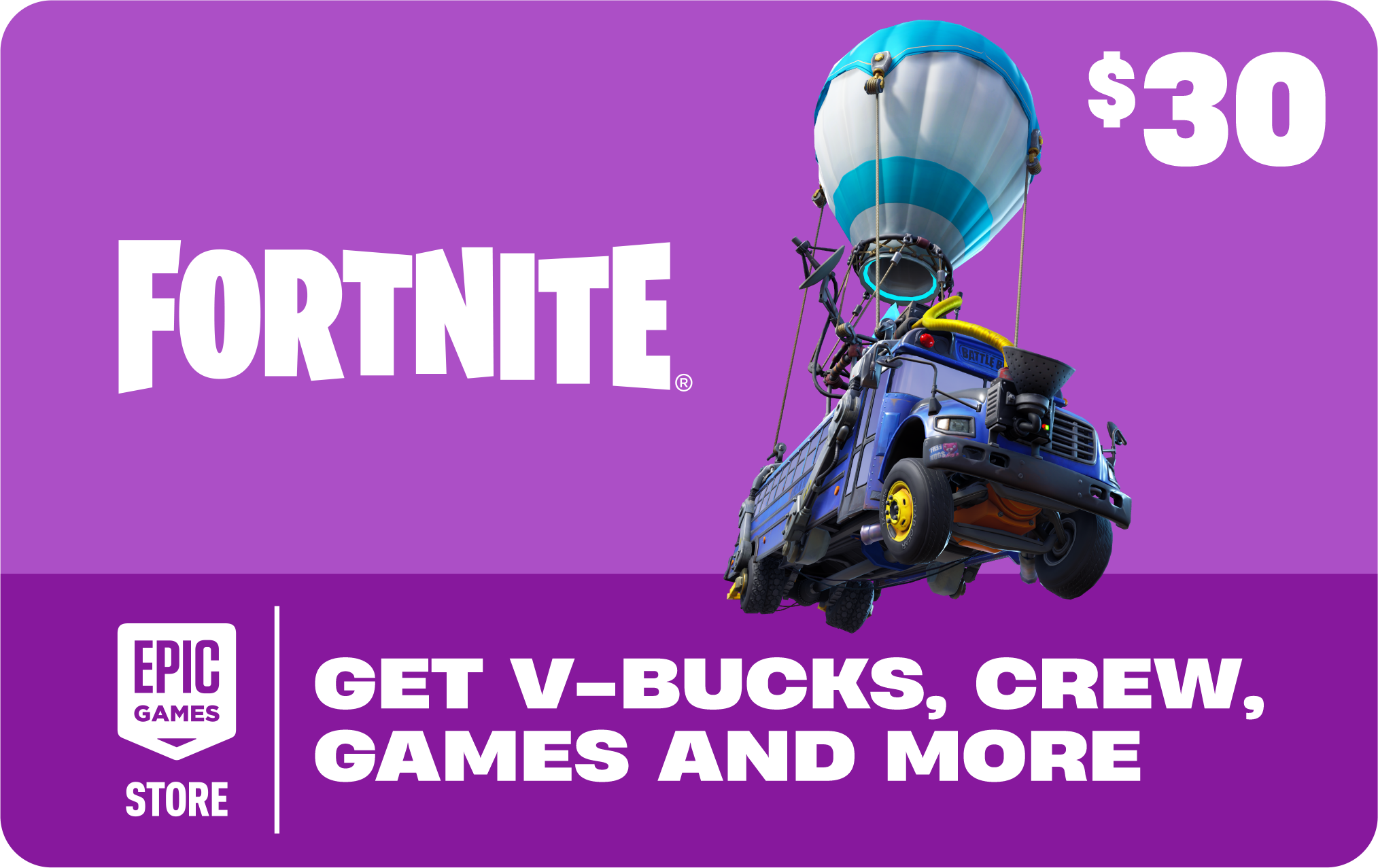 Fortnite - $30 Gift Card - Powered by the Epic Games Store [Digital]