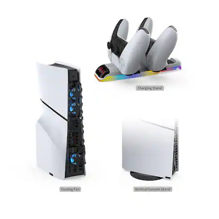 - Charging Stand
- Cooling Fan
- Vertical Console Stand