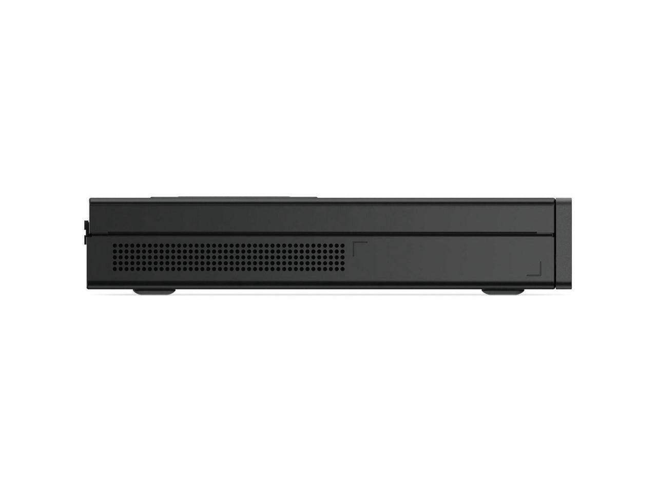 Alt View 5. Lenovo - Lenovo V100q Tiny Desktop, Intel Core i3-N305, 16GB RAM, 512GB NVMe SSD, Windows 11 Pro, Wi-Fi 6 - Black.