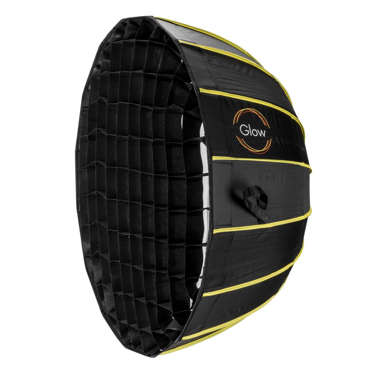 Alt View 3. Glow - Glow EZ Lock 25.5" Parabolic Softbox For XPLOR 300/400 Direct Mount, Silver.