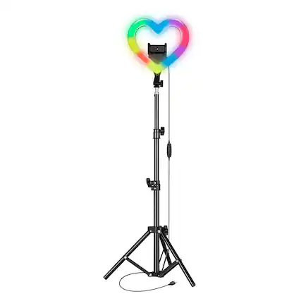Front. Supersonic - PRO Live Stream 10” Heart Ring Light with RGB.