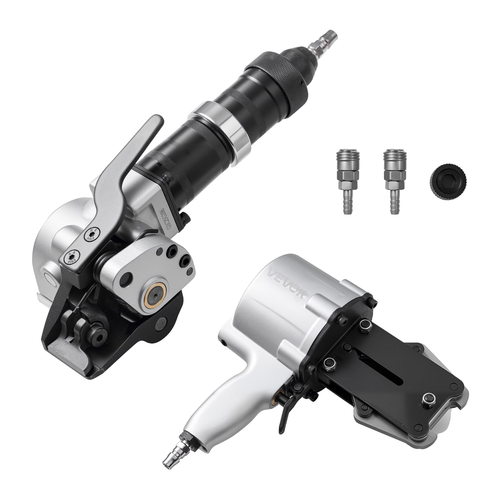VEVOR - Pneumatic Steel Strapping Machine, 8500 N Tension Force, Metal Strapping Tool Tensioner and Cutter Sealer - Black;Silver price history on PriceWatchPro
