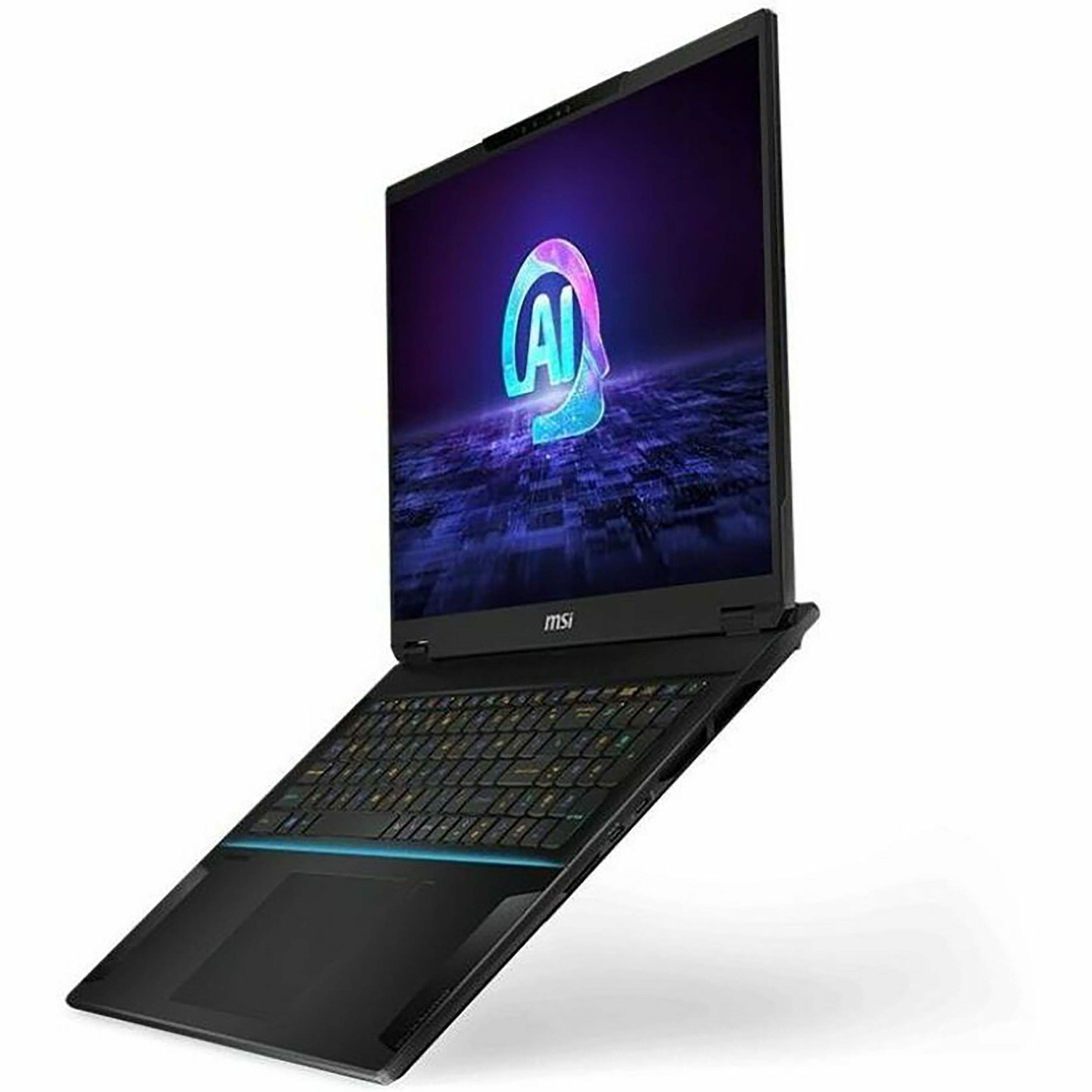 Alt View 16. MSI - Stealth 18 AI Studio 18" Gaming Laptop - Intel Core Ultra 9 185H with 32GB Memory - NVIDIA GeForce RTX 4080 - 1TB SSD - Midnight Black, Black.
