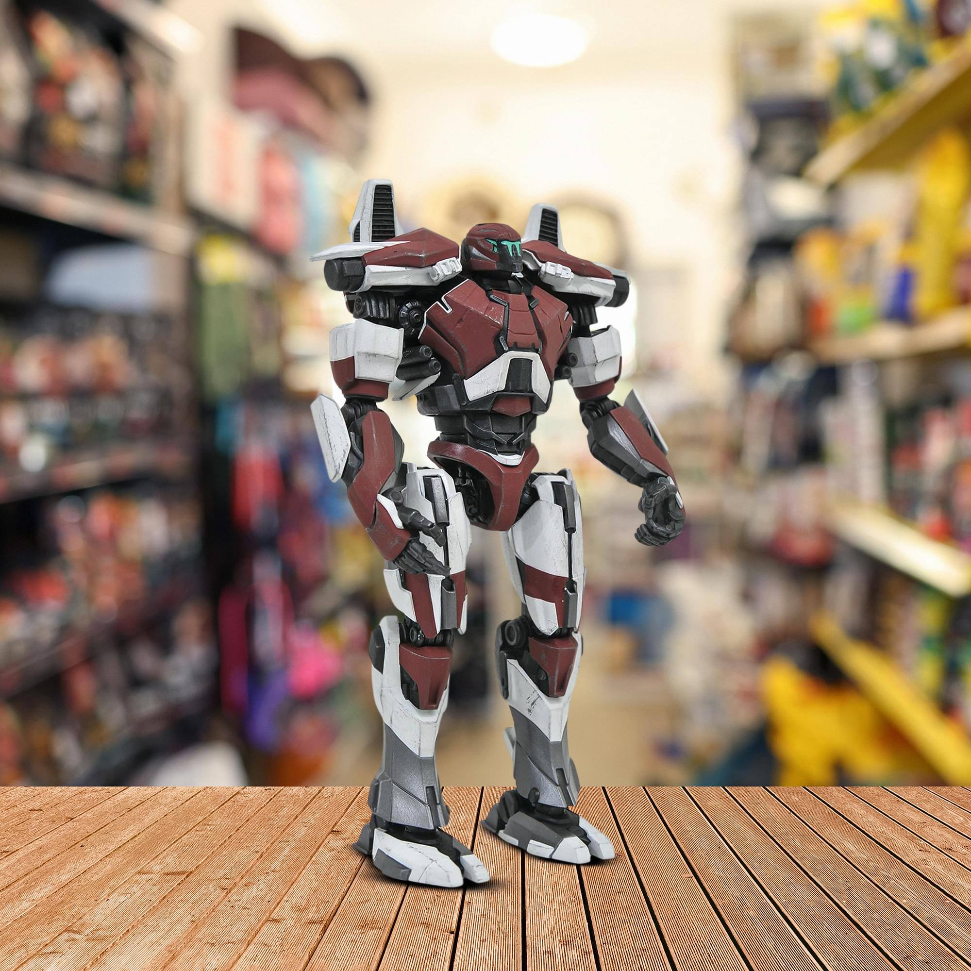 Alt View 2. Pacific Rim - Pacific Rim 2 Deluxe 8 Inch Action Figure | Guardian Bravo - Red.