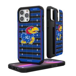 Keyscaper - NCAA - Kansas Jayhawks Field iPhone Rugged Case - 14 - Multicolor