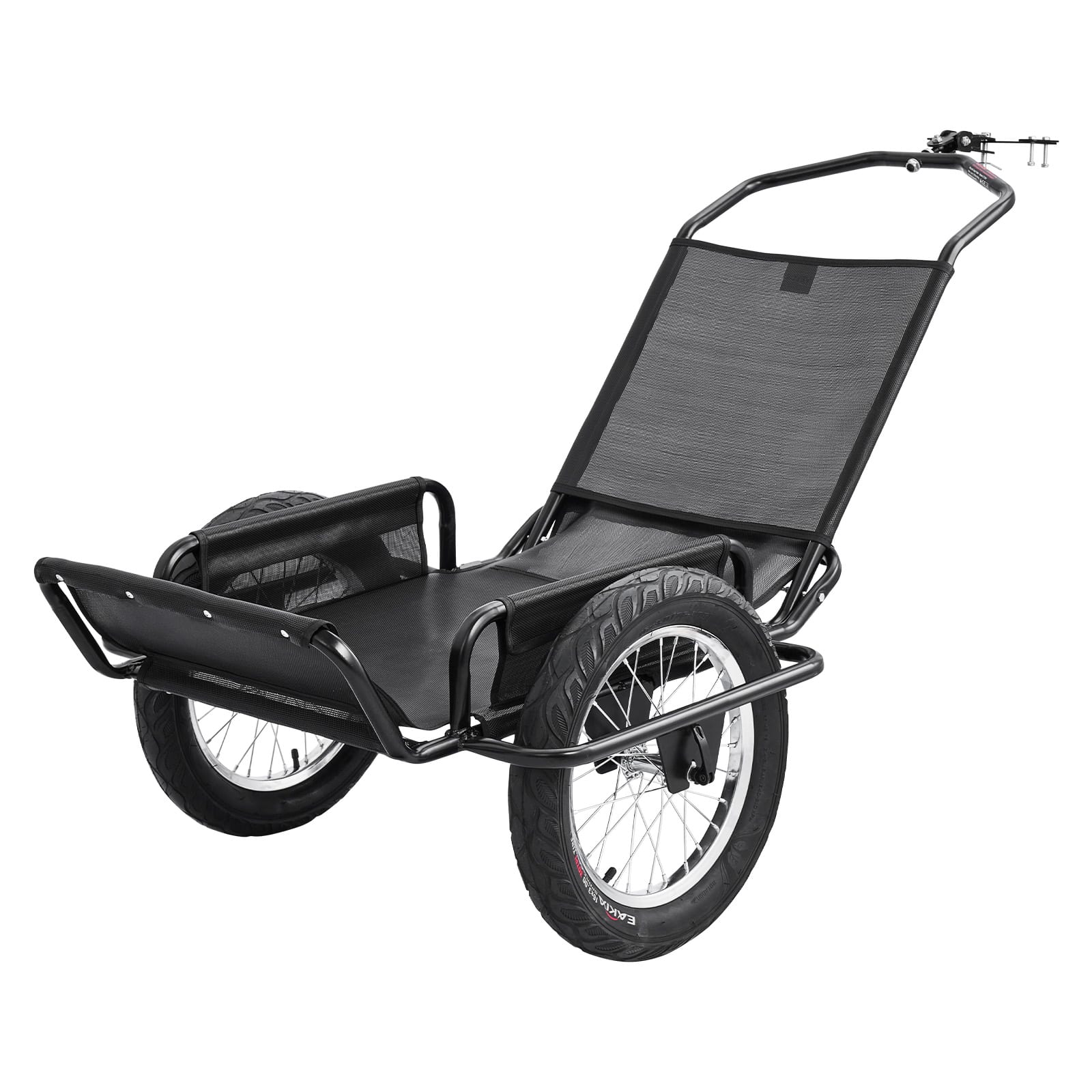 VEVOR - Bike Cargo Trailer 320 lbs Load Heavy-Duty Bicycle Game Cart Foldable, All-Purpose Utility Trailer with 16-Inch Wheels - Black price history on PriceWatchPro