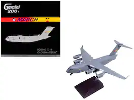 Boeing C-17 Globemaster III Transport "March Air Reserve Base" USAF 1/200 Diecast Model Airplane GeminiJets "Gemini 200" - Multi