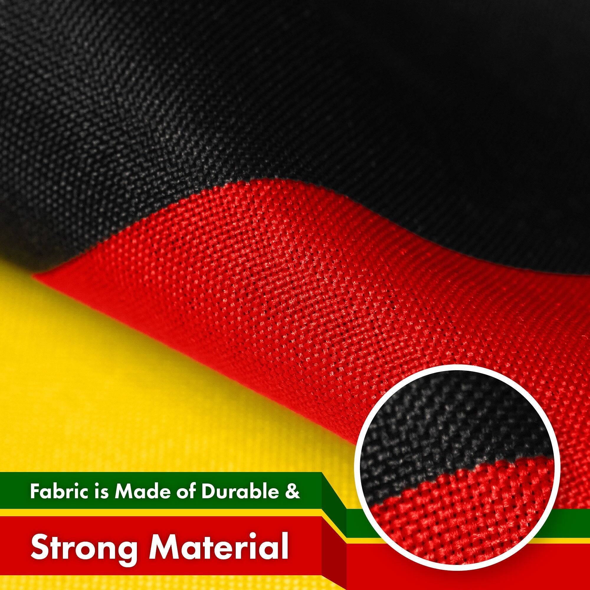 G128 2 Pack Zimbabwe Flag 3 x 5 ft, 150D Polyester, Brass Grommets ...