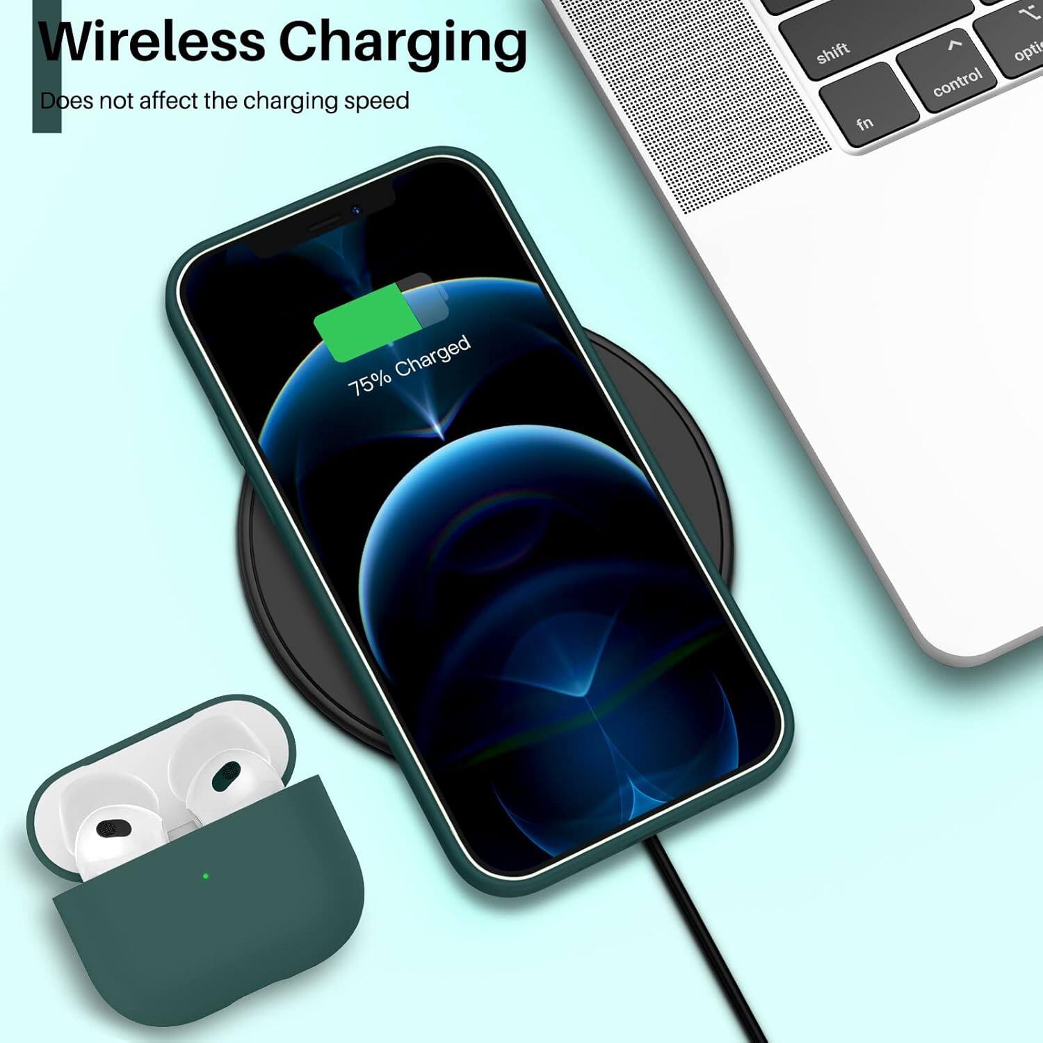 Wireless Charging Does not affect the charging speed 75% Charged