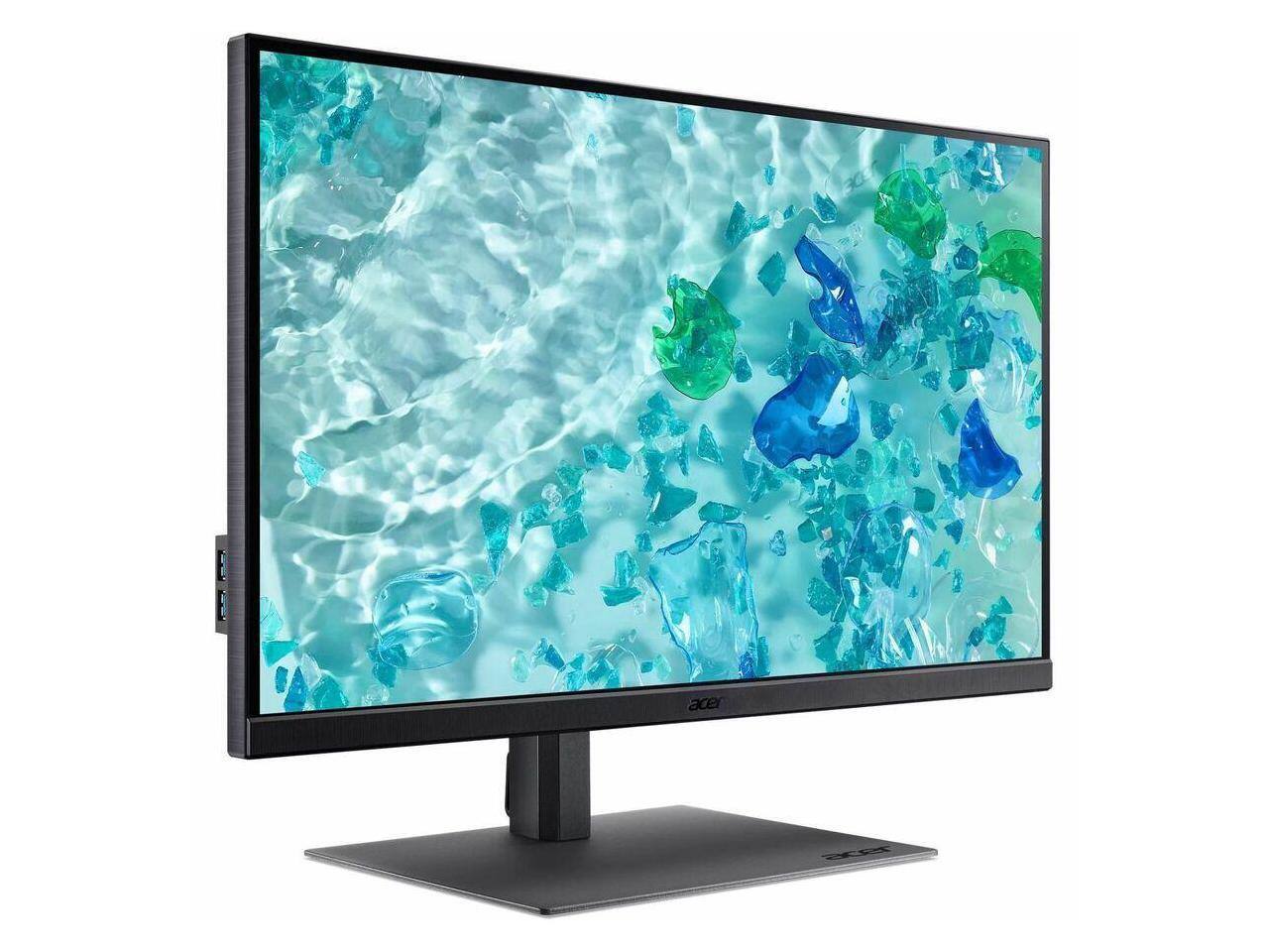 Alt View 6. Acer - 27" 4K IPS Monitor UM.HB7AA.B01 - Black.