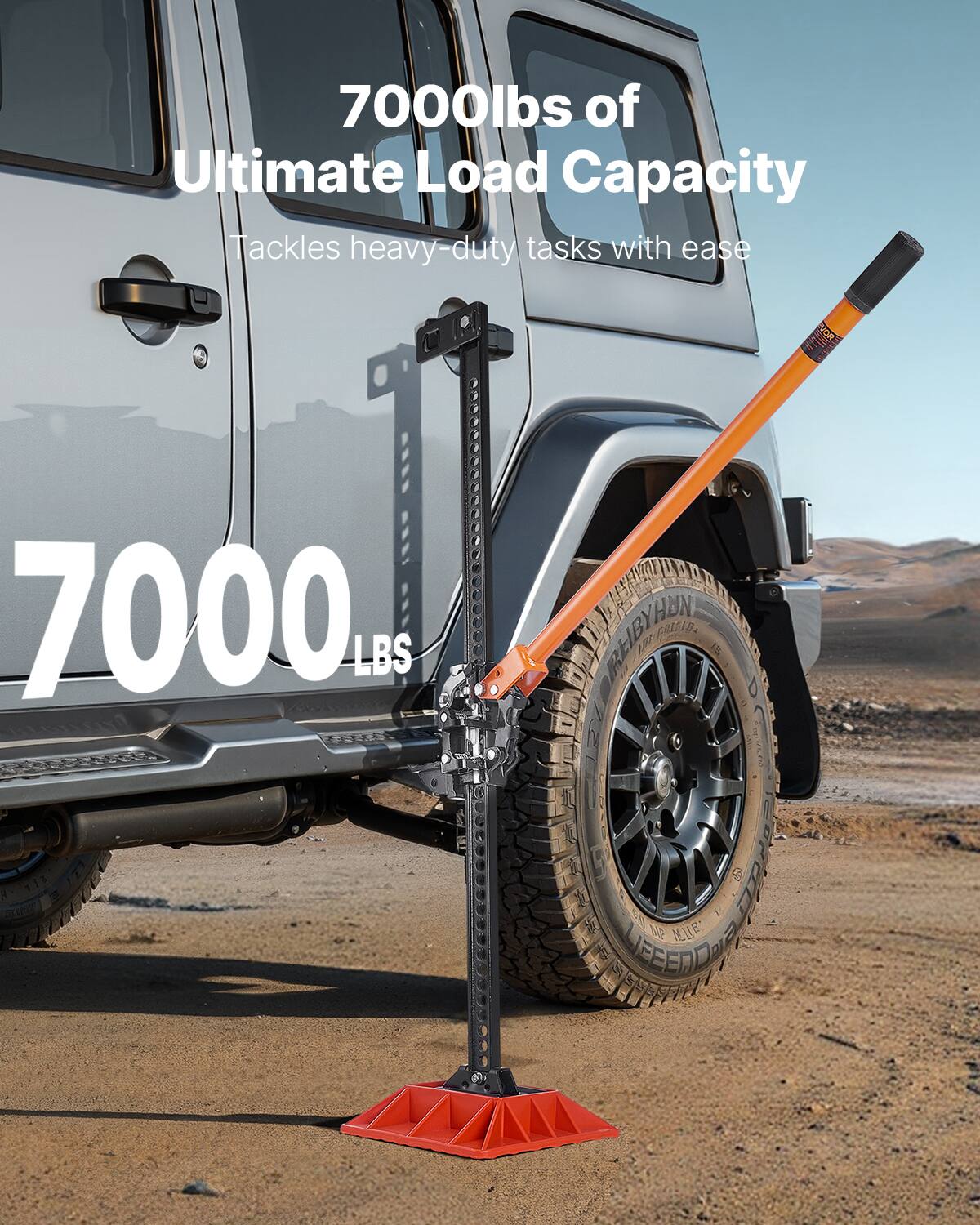 7000 lbs of Ultimate Load Capacity  
Tackles heavy-duty tasks with ease  
7000 LBS